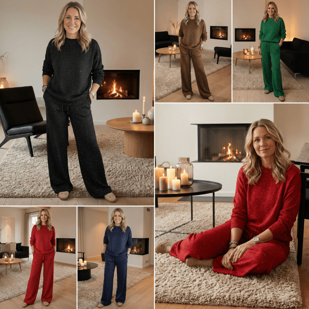 AURÉLINE™ | ENSEMBLE D’INTÉRIEUR LUXUEUX CONFORT (SWEAT & PANTALON)