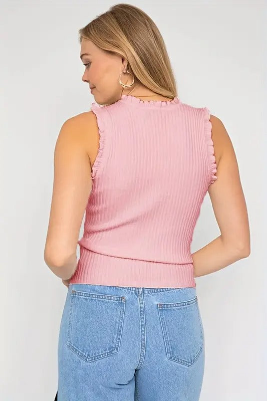 DOMINIQUE™ | HAUT BRILLANT À VOLANTS FÉMININS