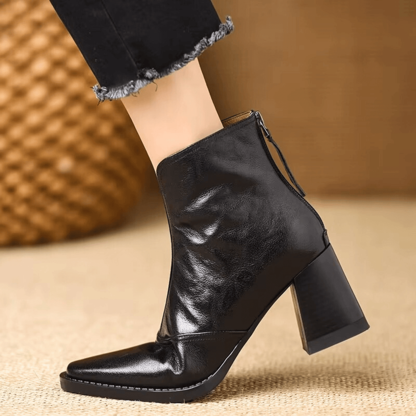 Victoire™| Bottines de Luxe à Talon Moyen