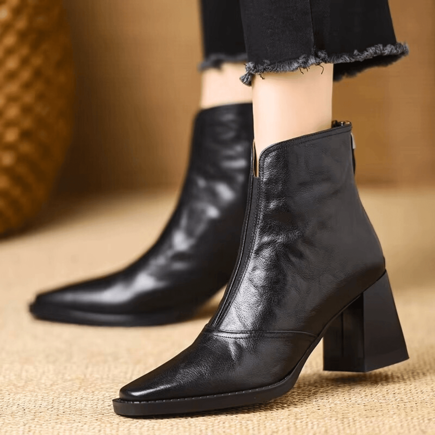 Victoire™| Bottines de Luxe à Talon Moyen